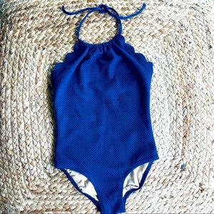 Navy Halter Swimsuit